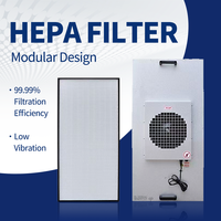 Unit Filter Kipas Berisik Rendah Dengan Filter ULPA H14 HEPA, Unit Filter Kipas Flow Hood untuk Berbagai Jenis Ruang Bersih FFU untuk Ruang Bersih