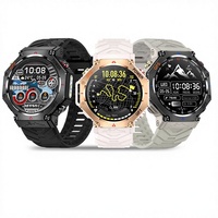 Montre connectée KC91 1,39 pouces IP67 unisexe de haute qualité avec GPS, moniteur de fréquence cardiaque, appels Bluetooth, cadran IA, suivi du sommeil et calendrier d'appels