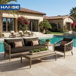 Muebles de Salón Relajantes para Espacios Exteriores o Interiores, Sillón <span class=keywords><strong>Reclinable</strong></span> de Mimbre de Madera, Sofá Nuevo para Jardín Exterior - Product Image 1