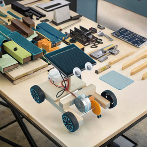 Un-Assembly DIY Control de voz inalámbrico Racing Car Kit Kids Wood Model Set para preescolar Ciencia e ingeniería Educación - Product Image 2