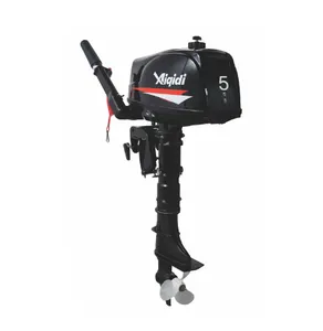 Trusted AIQIDI T5 Boat Engine 5HP 2 Stroke 102cc Fuel Outboard Motor with Tiller Control