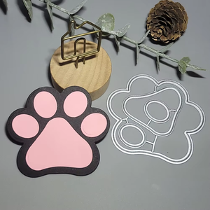 Zampa di cane zampa di gatto Die tagli per Scrapbooking sfondo manuale Album decorazione per carta Pet zampe animali artigli in metallo taglio die - Product Image 2
