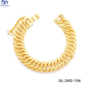 สร้อยข้อมือผู้ชายแบบเกลียวชุบทองคำแท้ 24k รุ่น JXX JSL-Z402-15N ความกว้าง 15 มม. ดีไซน์ Atmospheric ของขวัญเครื่องประดับ - Product Image 3
