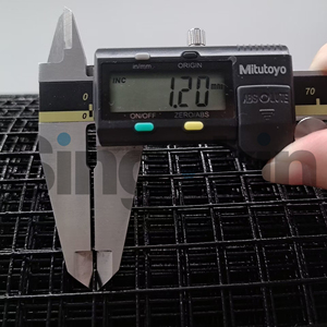 Clôture en treillis métallique de protection pour écureuil et pigeon de 6 pouces noir 1/2"