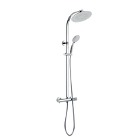Ensemble de douche moderne mural au plafond Ensemble complet de système de douche thermostatique chaud et froid Ensemble de robinets de douche complets avec cascade