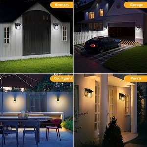 Lampe murale <span class=keywords><strong>de</strong></span> jardin LED moderne <span class=keywords><strong>de</strong></span> luxe avec détecteur <span class=keywords><strong>de</strong></span> <span class=keywords><strong>mouvement</strong></span> radar, alimentée par batterie, éclairage solaire pour hall d'entrée, lampes solaires <span class=keywords><strong>de</strong></span> jardin - Product Image 5