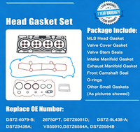 Kit de joints de culasse pour Ford Escape Fusion 2014-2019 1.5L L4 Essence DI DOHC 1499cc HGS4312 DS7Z-6051-D DS7Z-9439-A