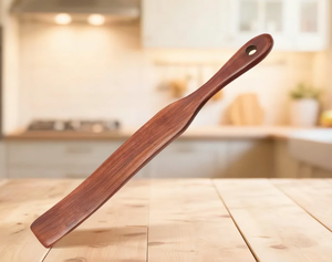 خلاط سبورتل خشبي ملعقة عصا تقليب مسطحة لخلاط العجين المخمر لطبخ العجين ملعقة خبز خشبي أدوات مطبخ - Product Image 1
