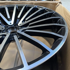 Nouvelles jantes en alliage coulé de luxe noires à rayons multiples 20 21 pouces 5x112 pour voitures particulières Mercedes CLA C-CLASS GLE GLS - Product Image 2