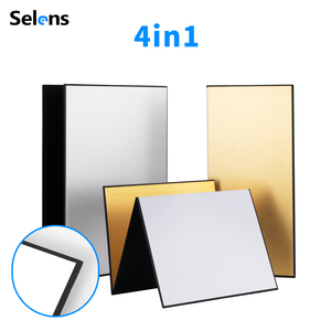 Selens A4 3 en 1 réflecteur de lumière <span class=keywords><strong>photographie</strong></span> carton réflecteur double face pour produit alimentaire <span class=keywords><strong>nature</strong></span> <span class=keywords><strong>morte</strong></span> prise de vue photo - Product Image 1