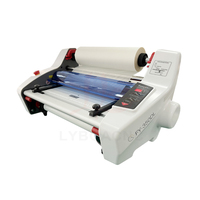 Machine à plastifier de bureau A3 A4, version anglaise, plastifieuse à quatre rouleaux à froid et à chaud, modèle FY-350DL pour films et photos