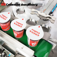 Machine pneumatique de remplissage et de scellage de gobelets et de barils pour la fabrication de bâtonnets glacés, yaourts et crèmes glacées