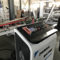 Machine automatique de collage et de pressage de boîtes en carton ondulé professionnelle à grande vitesse QZD