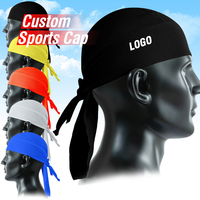 Gorra deportiva de ciclismo de secado rápido con logo personalizado para hombre, forro de casco para correr, gorro pirata, gorro de malla liso, gorro durag de camuflaje, gorro bandana con calavera