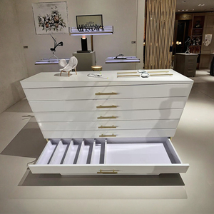 Vitrina de esmalte de uñas de gran capacidad, tamaño personalizado, para salones de uñas/boutiques de belleza, muebles de salón - Product Image 4