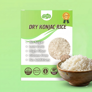 Riz de konjac séché faible en glucides, <span class=keywords><strong>sans</strong></span> <span class=keywords><strong>sucre</strong></span>, compatible Keto, prêt à consommer, en vrac - Product Image 1