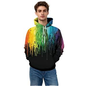 Tela de Forro Polar 100% Poliéster de Alta Calidad, Impresión Digital Sublimada, Ecológica, Antiarrugas, con Capucha, Ropa Urbana Personalizable - Product Image 1