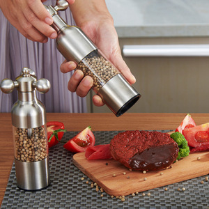 2026 Luxury 304 Stainless Steel <b>Pepper</b> <b>Grinder</b> Wholesale Custom Logo Manual Salt Mill Spice <b>Grinder</b> Faucet Handle Kitchen Tool - Product Image 5