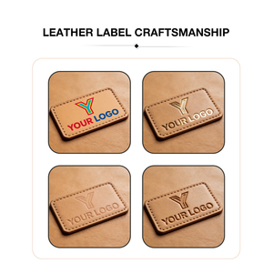 High Quality Eco-Friendly Custom Logo Embossed PU <strong>Leather</strong> Tag <strong>Labels</strong> Roll Shape for Garment Accessories <strong>Jeans</strong> Caps - Product Image 4