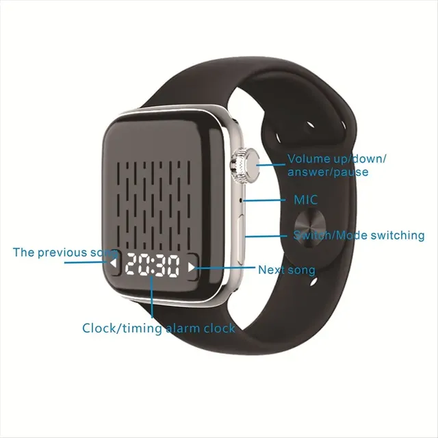 For Punctual 5.4 Speaker Magnetic Portable Clip Watch Strap with Audio Transmitter