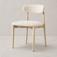 Chaise de salle à manger OAKEN, style moderne, en bois de chêne massif, rectangulaire, confortable, pour salle à manger intérieure, meubles de maison