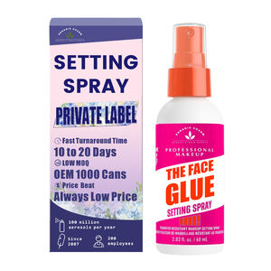 Spray Fijador Mate Iridescente 18H Personalizado. Resistente al agua y transferencia, SPF 30, acabado fresco para piel madura - Product Image 1