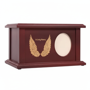 Urnas de cremación de madera hechas a mano de estilo americano moderno, entierro funerario decorativo para hombres y mujeres a bajo precio - Product Image 1