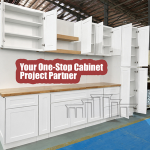 Kitchen <b>Cabinets</b> RTA Custom <b>Cabinet</b> Doors In Stock Large Capacity White Minimalist Kitchen <b>Cabinets</b> for US Apartments - Product Image 3
