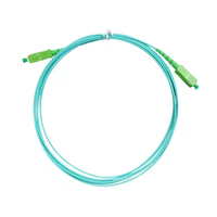 Aqua Turquoise 1.6mm 3.5m FTTH G657A2 Cordon de raccordement à fibre optique SC/APC Jarretière pour la communication réseau Patch à fibre optique