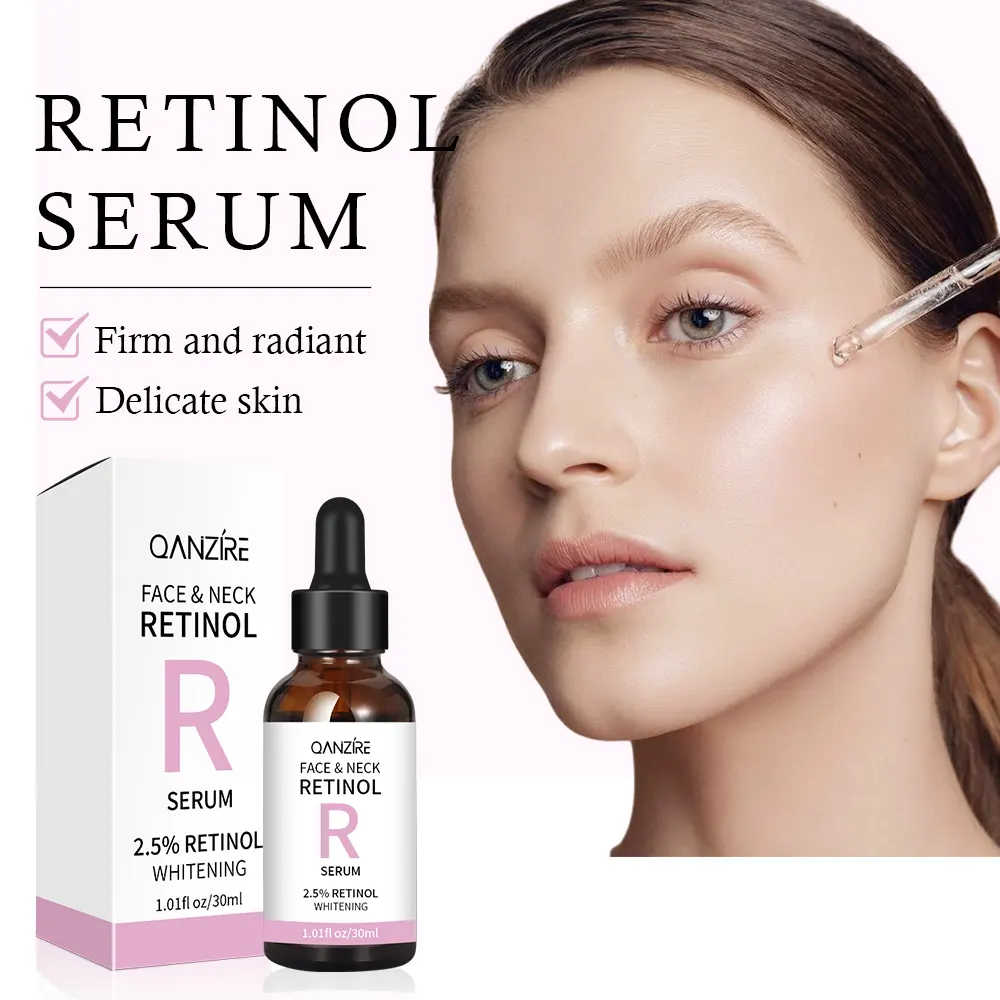 Özel etiket özel aktif cilt kollajen büyüme anti-kırışıklık Anti-Aging yüz güzellik için yüz Retinol Serum