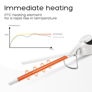 Dsp Hair Curler 25mm Ceramic Ptc <b>Heater</b> Lcd Display <b>Plug</b> Powered For Curling - Product Image 2