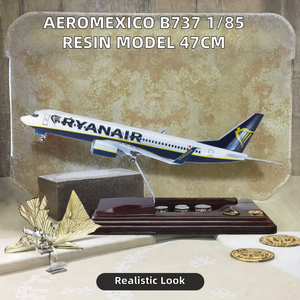โมเดลเครื่องบินเรซิ่นไดแคสต์ Aeromexico <span class=keywords><strong>Boeing</strong></span> <span class=keywords><strong>B737</strong></span> ขนาด 1/85 ความยาว 47 ซม. พร้อมล้อลงจอด ของสะสมธีมการบิน - Product Image 2