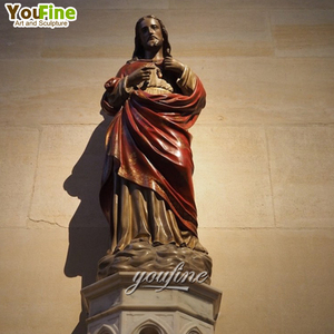 YOUFINE Life Size <b>Religious</b> Church Outdoor Garden Metal Bronze Jesus <b>Statues</b> Sculpture CYWBST-28 Bronze Jesus CYWBST-28 C - Product Image 3