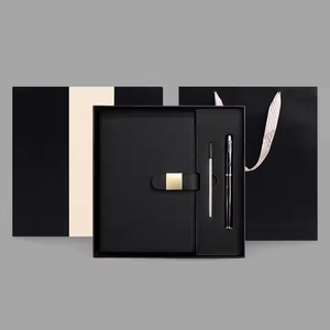 Carpeta personalizada A5, planificador, diario de cuero, cuaderno, conjunto de costura, encuadernación de tinta de Gel, bolígrafo, tapa dura, conjunto de regalo de negocios - Product Image 3