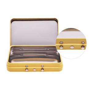 Caja de Metal Personalizada de Alta Calidad para Fabricantes, Caja de Estaño con Tapa Abatible, Caja de Estaño con Dos Botones a Prueba de Niños y Bandeja de Papel - Product Image 2