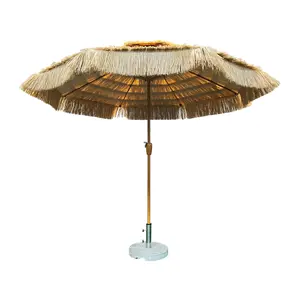 Pengyi prix bon marché grande plage extérieure hawaïenne parasol synthétique patio paille parapluie