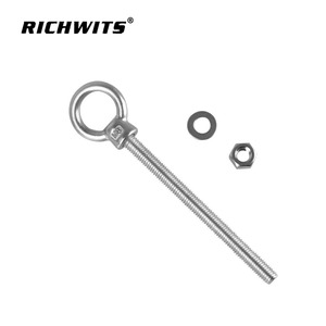 สลักเกลียวตาเหล็กสแตนเลส RICHWITS พร้อมน็อต  แบบเกลียวยาวพิเศษ  สำหรับยกของ  ระดับความแข็งแรง 10.9 12.9  ผ่านกระบวนการพาสซิเวต - Product Image 3