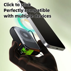 Banque d'alimentation portable sans fil 10000mAh 20000mAh Grande capacité Charge rapide 22.5W Banques d'alimentation avec câble - Product Image 3