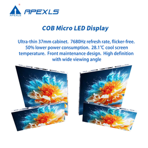 0.93mm Pixel Pitch COB <strong>Micro</strong> <strong>LED</strong> Display 7680Hz High Refresh Rate Super Energy Saving Front Maintenance Soft Eye Shopping Mall - Product Image 2