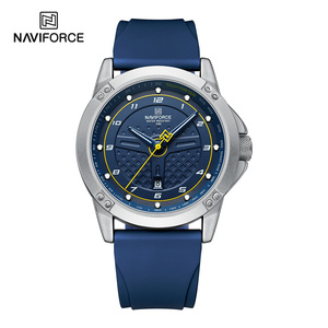 Original Designer NAVIFORCE 8031 Quartz <strong>Watch</strong> 45 mm <strong>Watch</strong> Round <strong>Body</strong> Mens Silicone Unique <strong>Watch</strong> for Men - Product Image 6