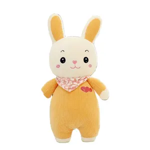 AIFEI игрушка милый и глупый шарф Кролик плюшевая игрушка пух Хлопковая полосатая ткань кукла подушка треугольный шарф кролик