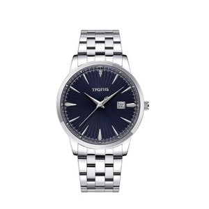Nouvelle montre à quartz minimaliste pour hommes d'affaires, bracelet en acier inoxydable, affichage du calendrier, décontractée, élégante, mode, étanche - Product Image 1