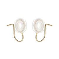 Véritable fil de pince d'oreille GF rond en Silicone rempli d'or 14K pour la recherche de bijoux bricolage faisant des boucles d'oreilles accessoires fermoirs