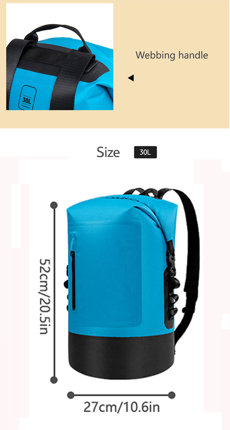 product-750-1403 Outdoor Durable Foldable Backpack TPU Dry Bag Waterproof Hiking Backpack