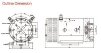Moteur hydraulique ZD2371, 24v, 4kw, cc, avec pompe à engrenage