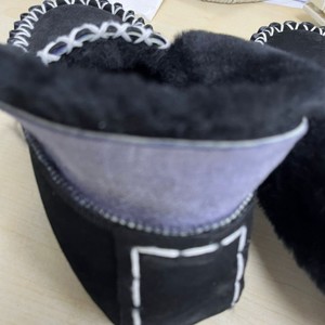 Sample Support Factory Low Price High Quality Best <strong>Wool</strong> Winter Warm Cow Split Leather <strong>slippers</strong> Winter <strong>Boots</strong> - Product Image 4