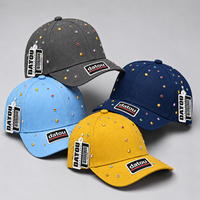 Casquette de baseball unisexe style trucker, délavée, couleur unie, dos en maille, visière incurvée, patch logo, pour l'été, l'extérieur et le streetwear, vente en gros