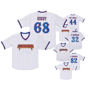 Maglia da Baseball Ricamata di Alta Qualità, Abbigliamento Sportivo Personalizzato, Maglietta a Righe Clark Reedy per Uomini, Donne e Giovani - Product Image 1