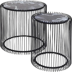 Mesa de centro moderna minimalista de lujo para balcón, mesa de centro sencilla de hierro, mesa de centro de vidrio de estilo elegante y de alta calidad. - Product Image 5