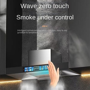 Campana Extractora de Pared en Forma de T, Ventilada, de Acero Inoxidable y Vidrio Templado, con 3 Velocidades, Filtro de Escape, 21m/min, Clase A++ - Product Image 6